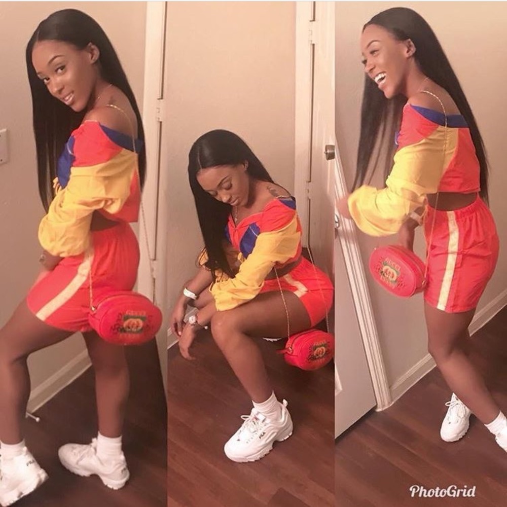 Red and yellow two piece